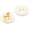 imageDritz Deer Light Pink 9 Recycled Cotton Buttons 15mm 58quot 9 CountNatural