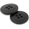 imageDritz Round 23mm 6 Recycled Leather Buttons 23 mm Medium Brown 6 CountBlack