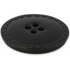 imageDritz Round 23mm 6 Recycled Leather Buttons 23 mm Medium Brown 6 CountBlack