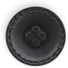 imageDritz Round 23mm 6 Recycled Leather Buttons 23 mm Medium Brown 6 CountBlack