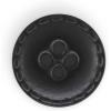 imageDritz Round 23mm 6 Recycled Leather Buttons 23 mm Medium Brown 6 CountBlack