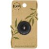 imageDritz Round 23mm 6 Recycled Leather Buttons 23 mm Medium Brown 6 CountBlack