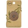 imageDritz Round 23mm 6 Recycled Leather Buttons 23 mm Medium Brown 6 CountMedium Brown