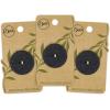 imageDritz Round Stitch Natural 9 Recycled Cotton Buttons 20mm 1316quot 9 CountBlack