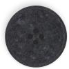 imageDritz Round Stitch Natural 9 Recycled Cotton Buttons 20mm 1316quot 9 CountBlack