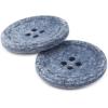 imageDritz Round Stitch Natural 9 Recycled Cotton Buttons 20mm 1316quot 9 CountBlue