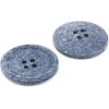 imageDritz Round Stitch Natural 9 Recycled Cotton Buttons 20mm 1316quot 9 CountBlue