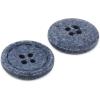 imageDritz Round Stitch Natural 9 Recycled Cotton Buttons 20mm 1316quot 9 CountBlue
