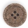 imageDritz Round Stitch Natural 9 Recycled Cotton Buttons 20mm 1316quot 9 CountDark Brown