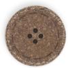 imageDritz Round Stitch Natural 9 Recycled Cotton Buttons 20mm 1316quot 9 CountDark Brown