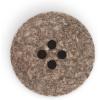 imageDritz Round Stitch Natural 9 Recycled Cotton Buttons 20mm 1316quot 9 CountDark Brown