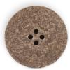 imageDritz Round Stitch Natural 9 Recycled Cotton Buttons 20mm 1316quot 9 CountDark Brown