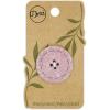 imageDritz Round Stitch Natural 9 Recycled Cotton Buttons 20mm 1316quot 9 CountMauve