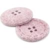 imageDritz Round Stitch Natural 9 Recycled Cotton Buttons 20mm 1316quot 9 CountMauve