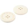 imageDritz Round Stitch Natural 9 Recycled Cotton Buttons 20mm 1316quot 9 CountNatural