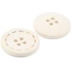 imageDritz Round Stitch Natural 9 Recycled Cotton Buttons 20mm 1316quot 9 CountNatural