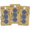 imageDritz Round Stitch Natural 9 Recycled Cotton Buttons 20mm 1316quot 9 CountBlue