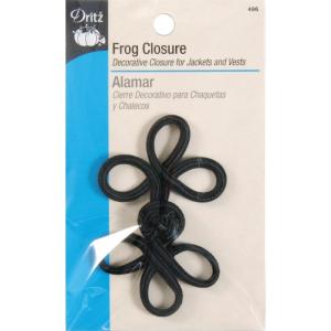 imageDritz 496 Frog Closure 3 Loop 3Inch Black