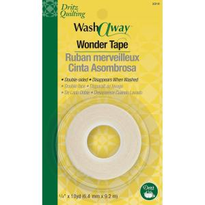 imageDritz WashAWay Wonder Tape DoubleSided 14quot x 25Yards 1 Roll White14Inch x 10Yards