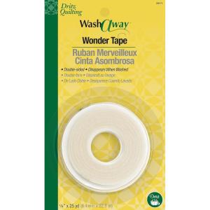 imageDritz WashAWay Wonder Tape DoubleSided 14quot x 25Yards 1 Roll White14Inch x 25Yards