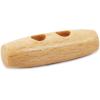 imageDritz 25mm Natural 6 Sustainable Wood Toggle Buttons 25 mm 6 Count41 mm