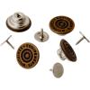 imageDritz 58quot NoSew Dungaree Buttons 4 Sets Antique Brass