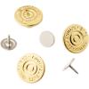 imageDritz 935 NoSew Dungaree Buttons Gilt 58Inch 4Count