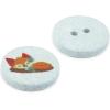 imageDritz Fox Natural 9 Recycled Cotton Buttons 15mm 58quot 9 CountLight Blue
