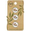 imageDritz Fox Natural 9 Recycled Cotton Buttons 15mm 58quot 9 CountLight Blue
