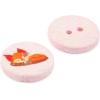 imageDritz Fox Natural 9 Recycled Cotton Buttons 15mm 58quot 9 CountLight Pink