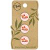 imageDritz Fox Natural 9 Recycled Cotton Buttons 15mm 58quot 9 CountLight Pink