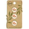 imageDritz Fox Natural 9 Recycled Cotton Buttons 15mm 58quot 9 CountNatural
