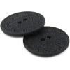 imageDritz Geometric Round 20mm Dark Blue 9 Recycled Hemp Buttons 20 mm 9 CountBlack