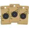 imageDritz Geometric Round 20mm Dark Blue 9 Recycled Hemp Buttons 20 mm 9 CountBlack