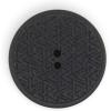imageDritz Geometric Round 20mm Dark Blue 9 Recycled Hemp Buttons 20 mm 9 CountBlack