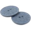 imageDritz Geometric Round 20mm Dark Blue 9 Recycled Hemp Buttons 20 mm 9 CountLight Blue