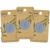 imageDritz Geometric Round 20mm Dark Blue 9 Recycled Hemp Buttons 20 mm 9 CountLight Blue