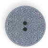 imageDritz Geometric Round 20mm Dark Blue 9 Recycled Hemp Buttons 20 mm 9 CountLight Blue