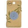 imageDritz Geometric Round 20mm Dark Blue 9 Recycled Hemp Buttons 20 mm 9 CountLight Blue