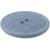 imageDritz Geometric Round 20mm Dark Blue 9 Recycled Hemp Buttons 20 mm 9 CountLight Blue