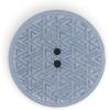 imageDritz Geometric Round 20mm Dark Blue 9 Recycled Hemp Buttons 20 mm 9 CountLight Blue