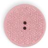 imageDritz Geometric Round 20mm Dark Blue 9 Recycled Hemp Buttons 20 mm 9 CountLight Pink