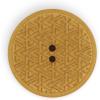imageDritz Geometric Round 20mm Dark Blue 9 Recycled Hemp Buttons 20 mm 9 CountMustard