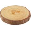 imageDritz Grain Round Light Brown 3 Sustainable Wood Buttons 30mm 1316quot 3 Count