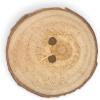 imageDritz Grain Round Light Brown 3 Sustainable Wood Buttons 30mm 1316quot 3 Count