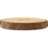 imageDritz Grain Round Light Brown 3 Sustainable Wood Buttons 30mm 1316quot 3 Count