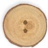 imageDritz Grain Round Light Brown 3 Sustainable Wood Buttons 30mm 1316quot 3 Count