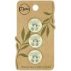 imageDritz Koala Light Green 9 Recycled Cotton Buttons 18mm 1116quot 9 CountLight Green