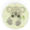 imageDritz Koala Light Green 9 Recycled Cotton Buttons 18mm 1116quot 9 CountLight Green