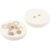 imageDritz Koala Light Green 9 Recycled Cotton Buttons 18mm 1116quot 9 CountNatural
